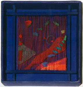 Momento de soledad. Alto lizo. Seda. 16x16x3cm. Año 1995