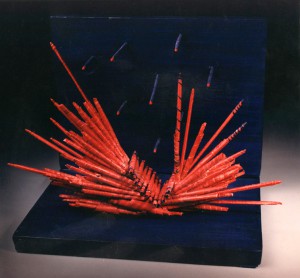 La nave. Técnica personal. Papel. 15x11x10cm. Año 1997