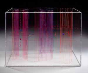 Etcétera. Hilo-madera y acrílico. 35x50x25 cm. Año 2010