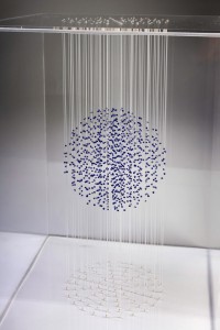 Homenaje a JRS. Nylon y cuentas. 50x35x35 cm. Año 2017